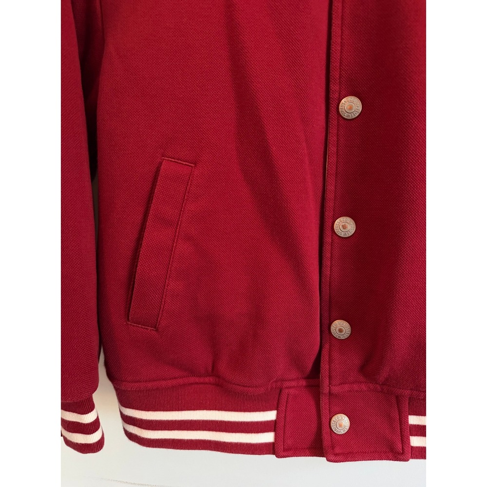 Levis Reversible Varsity Bomber Jacket Kids Red Khaki Asian Market Size M 150/72 - Picture 3 of 15